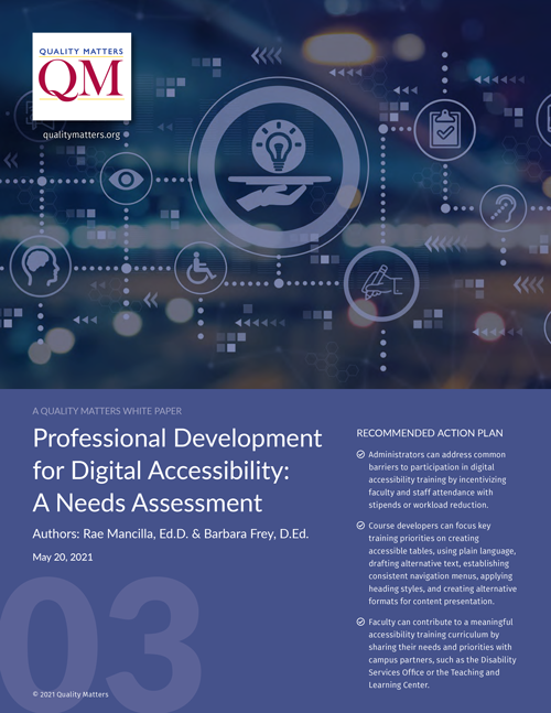 Cover of Digital Accessibility White Paper 3