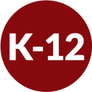 k-12 in red circle