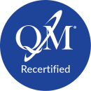 QM Recertified inside blue circle