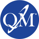 blue circle with QM certification mark