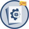 paper with cog wheel and AI theme in center